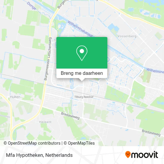Mfa Hypotheken kaart
