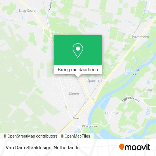 Van Dam Staaldesign kaart