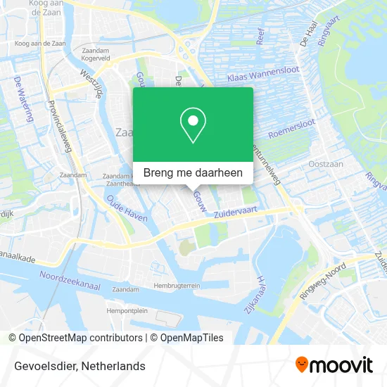 Gevoelsdier kaart