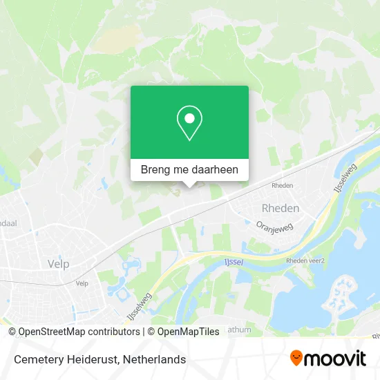 Cemetery Heiderust kaart