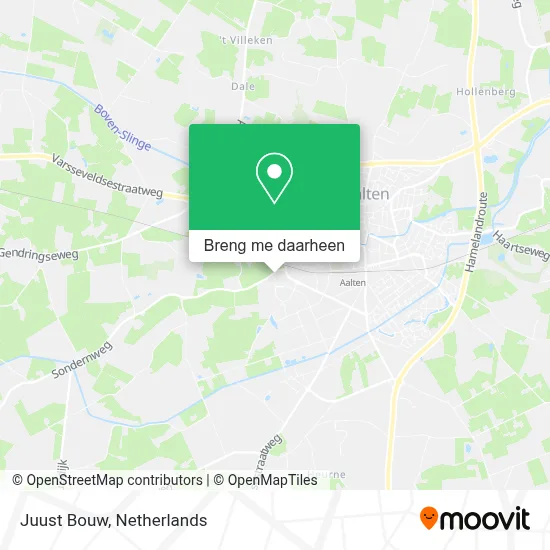 Juust Bouw kaart