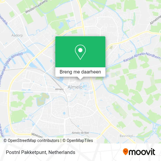 Postnl Pakketpunt kaart