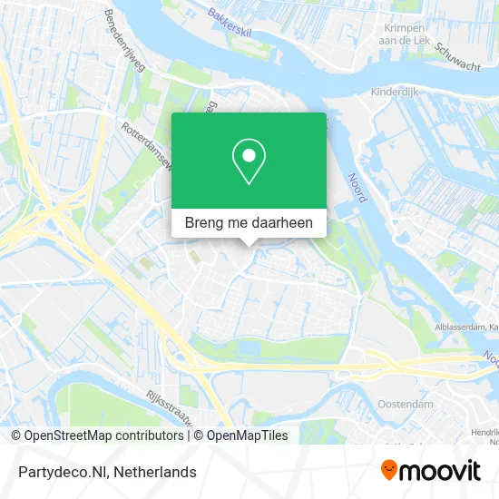 Partydeco.Nl kaart