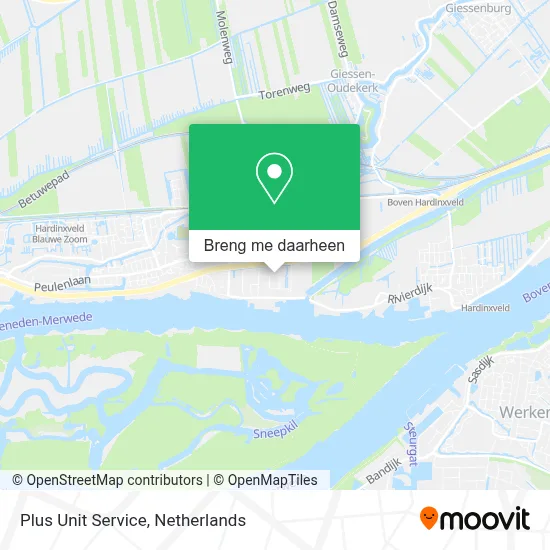 Plus Unit Service kaart