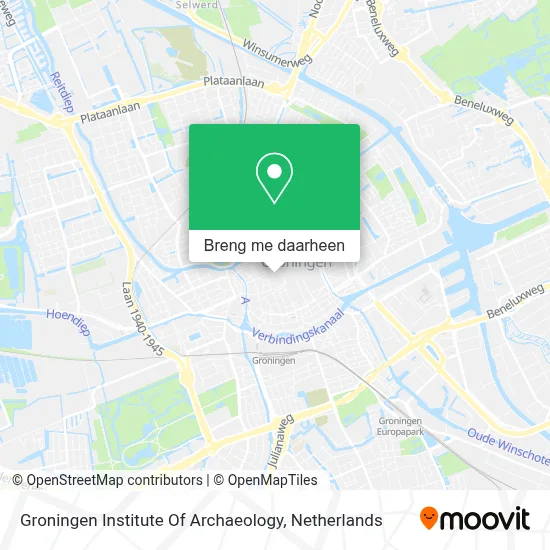 Groningen Institute Of Archaeology kaart