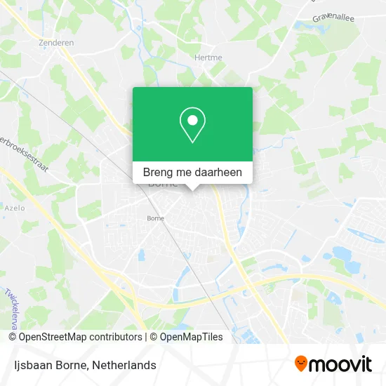 Ijsbaan Borne kaart