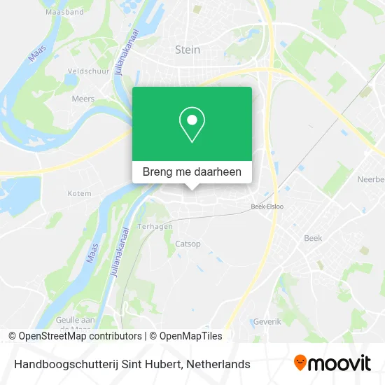 Handboogschutterij Sint Hubert kaart