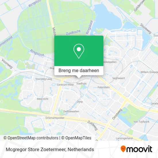 Mcgregor Store Zoetermeer kaart