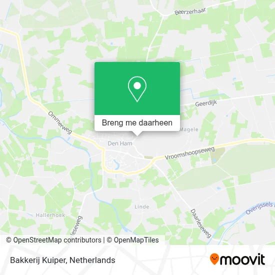 Bakkerij Kuiper kaart
