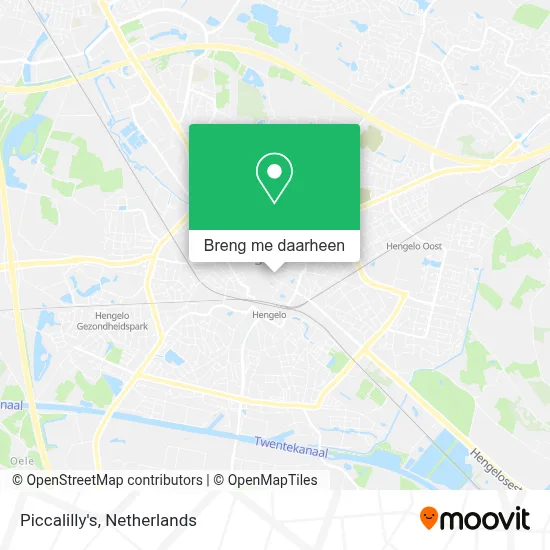 Piccalilly's kaart