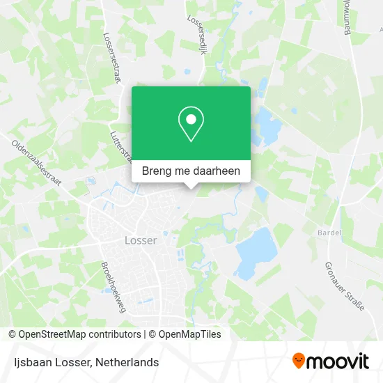 Ijsbaan Losser kaart