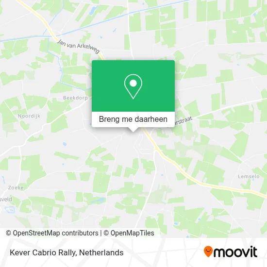 Kever Cabrio Rally kaart