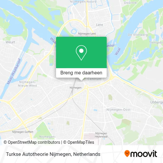 Turkse Autotheorie Nijmegen kaart