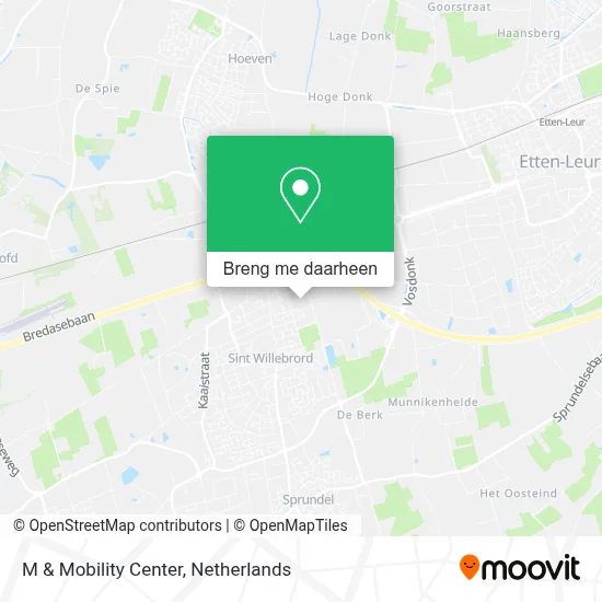 M & Mobility Center kaart