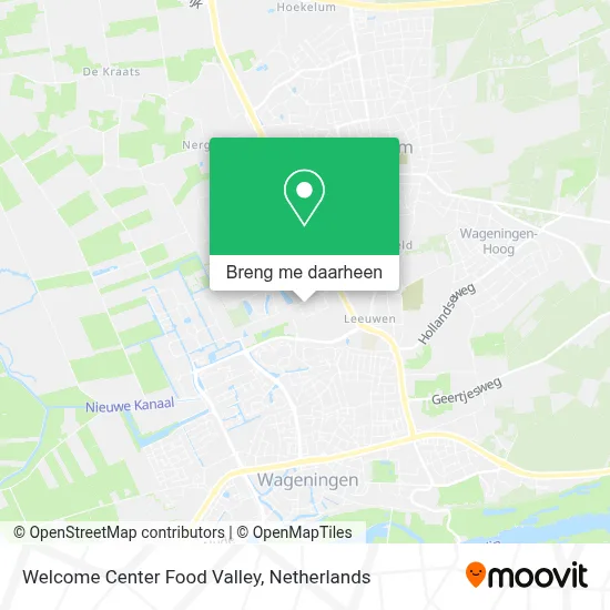 Welcome Center Food Valley kaart