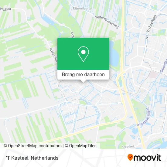 'T Kasteel kaart
