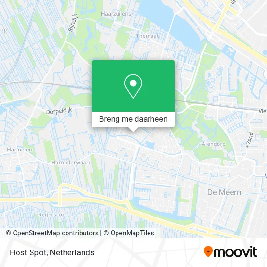 Host Spot kaart