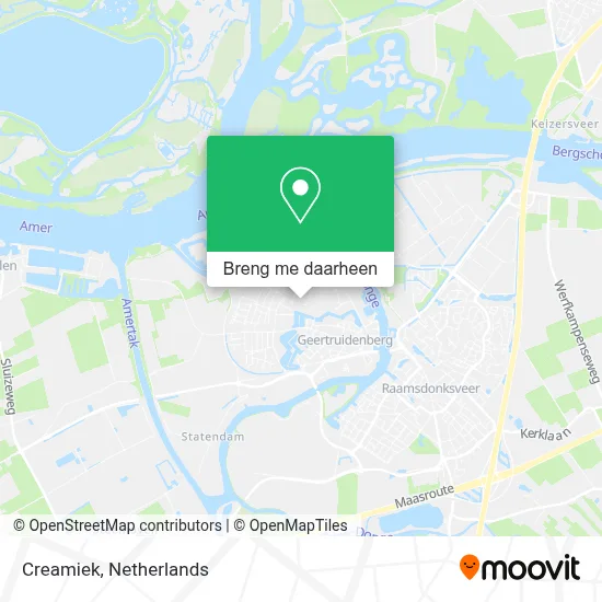 Creamiek kaart