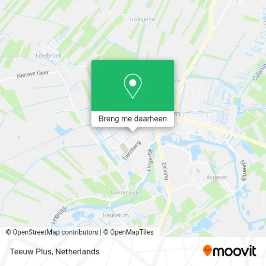 Teeuw Plus kaart