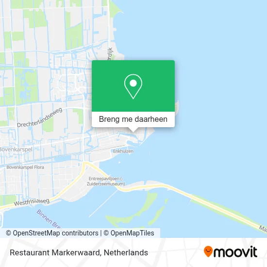 Restaurant Markerwaard kaart