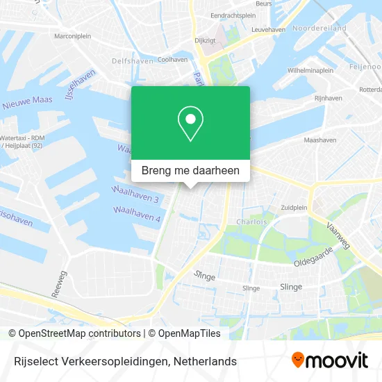 Rijselect Verkeersopleidingen kaart