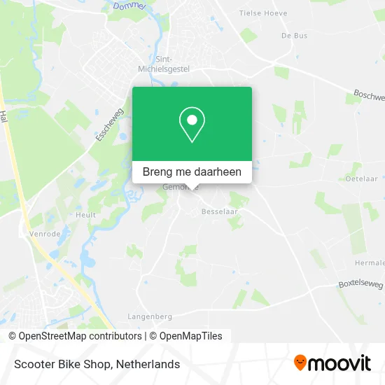 Scooter Bike Shop kaart