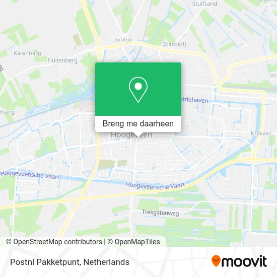 Postnl Pakketpunt kaart