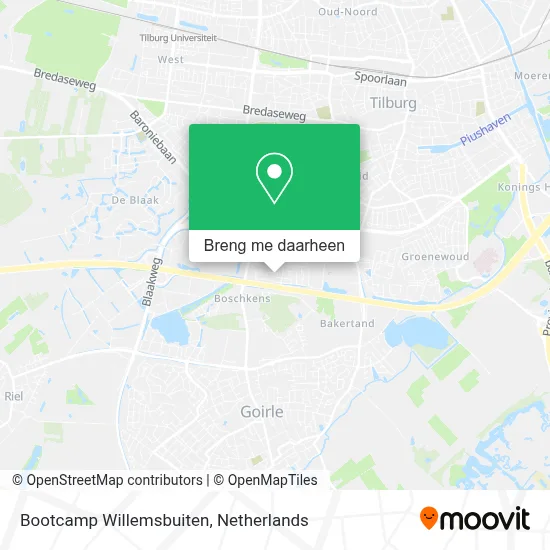 Bootcamp Willemsbuiten kaart