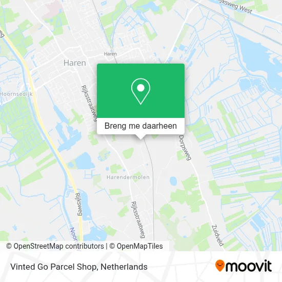 Vinted Go Parcel Shop kaart