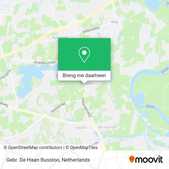 Gebr. De Haan Bussloo kaart
