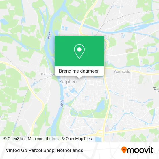 Vinted Go Parcel Shop kaart