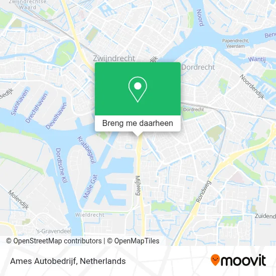 Ames Autobedrijf kaart