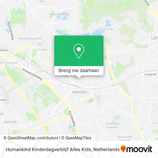 Humankind Kinderdagverblijf Alles Kids kaart