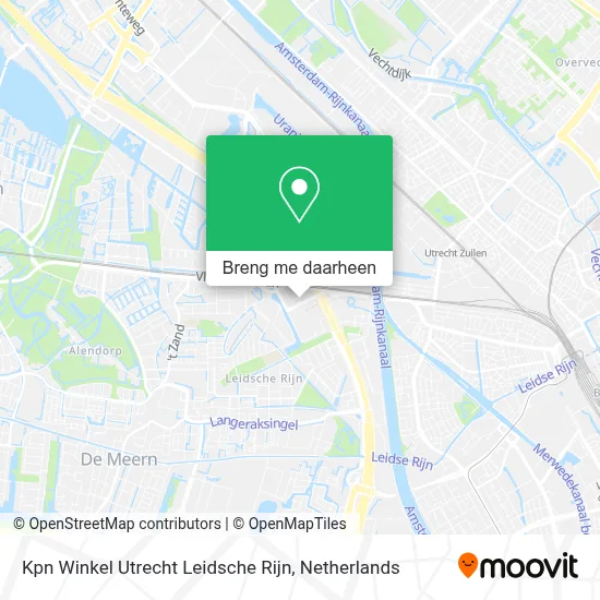 Kpn Winkel Utrecht Leidsche Rijn kaart