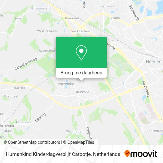 Humankind Kinderdagverblijf Catootje kaart