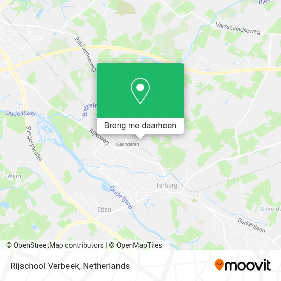 Rijschool Verbeek kaart