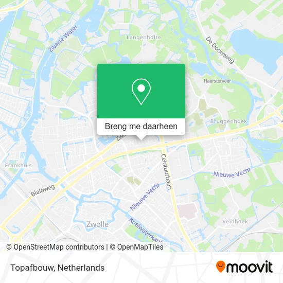 Topafbouw kaart