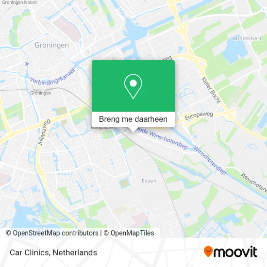 Car Clinics kaart