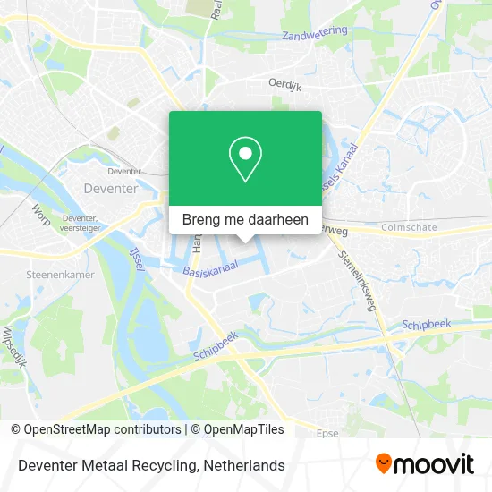 Deventer Metaal Recycling kaart