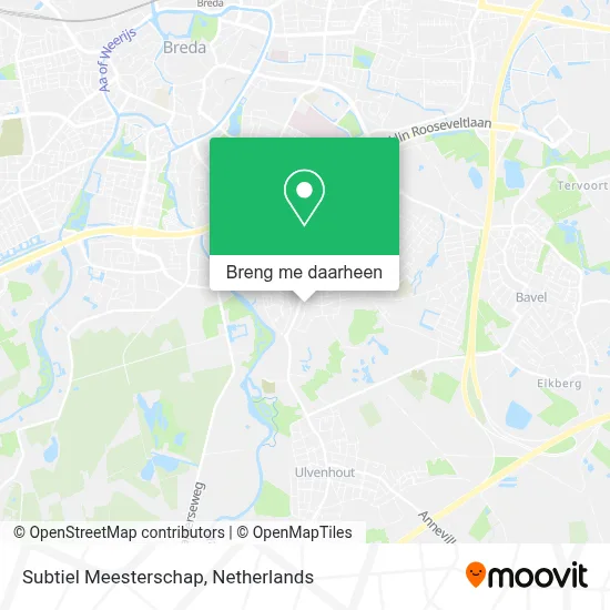 Subtiel Meesterschap kaart
