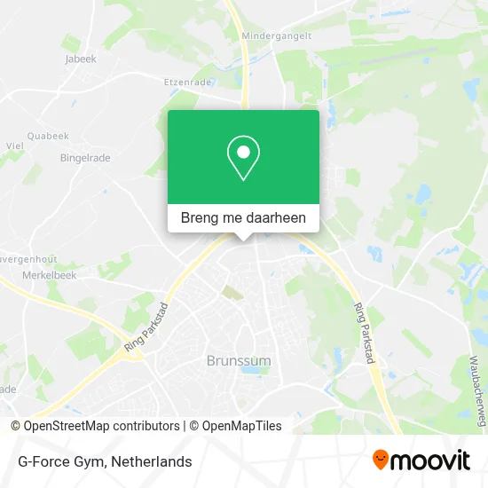 G-Force Gym kaart