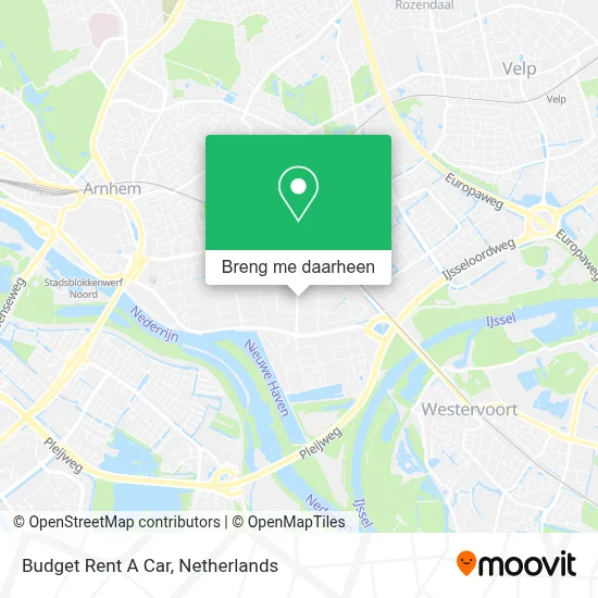 Budget Rent A Car kaart