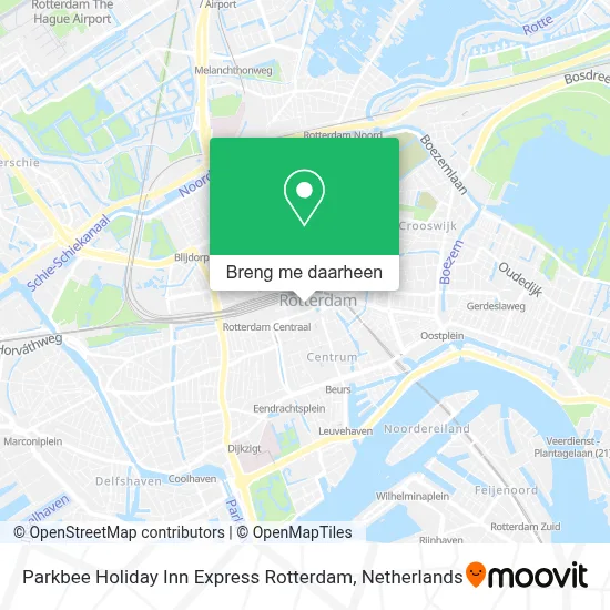 Parkbee Holiday Inn Express Rotterdam kaart