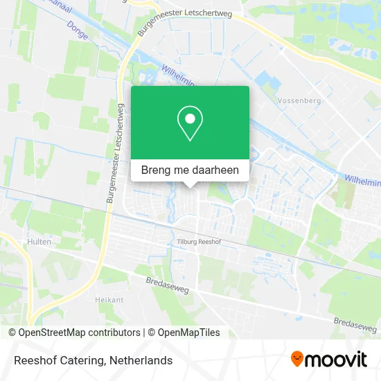 Reeshof Catering kaart