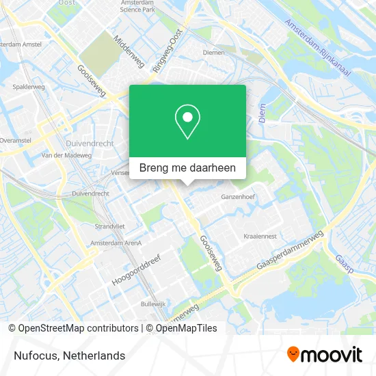 Nufocus kaart