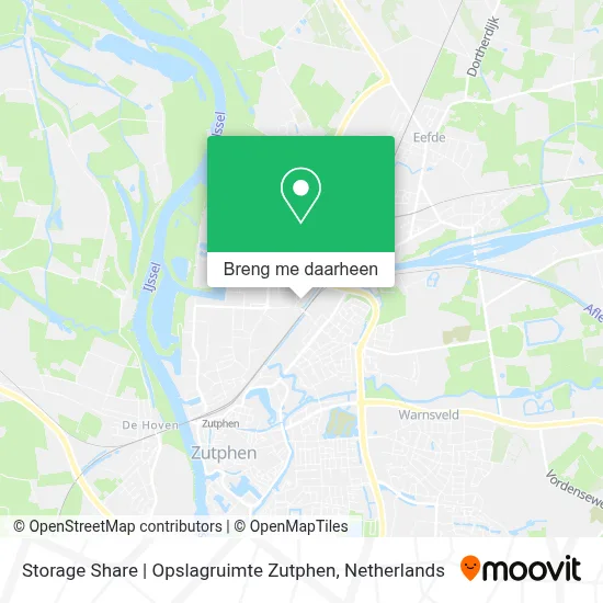 Storage Share | Opslagruimte Zutphen kaart