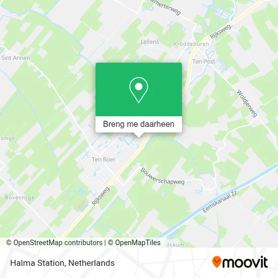 Halma Station kaart