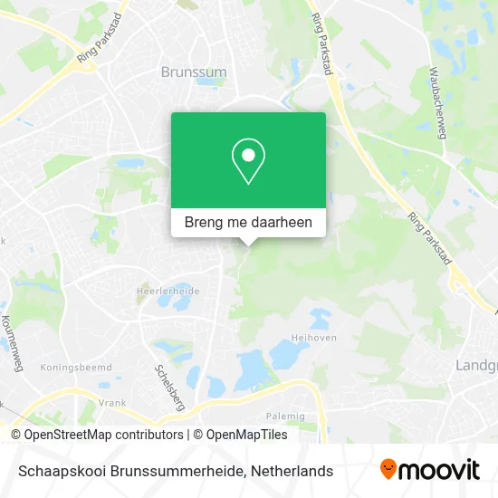 Schaapskooi Brunssummerheide kaart