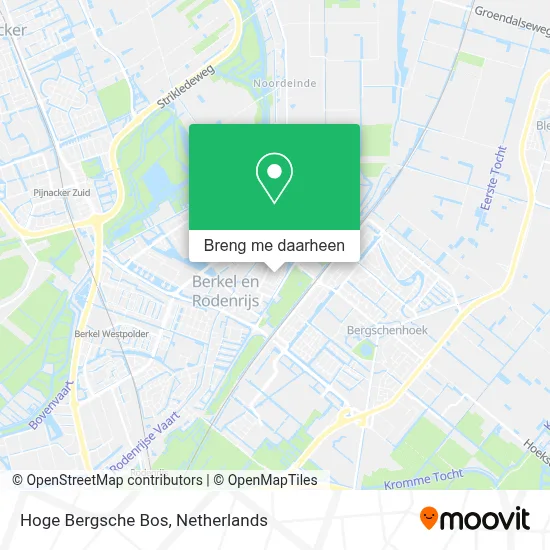 Hoge Bergsche Bos kaart