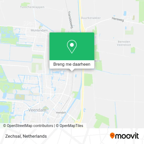 Zechsal kaart